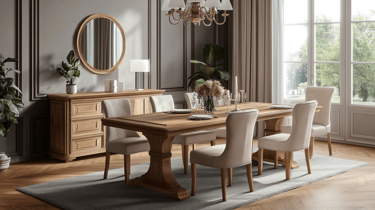 The charm of classic dining tables