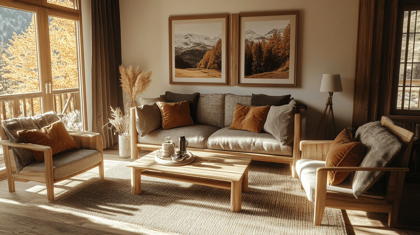 Color design in chalet style: Earthy tones and warm nuances
