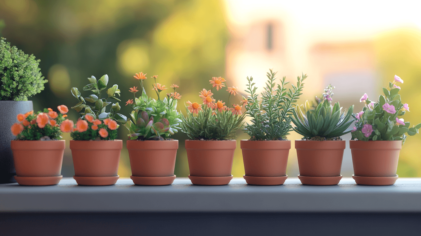 Compact planters: Ideal for small spaces