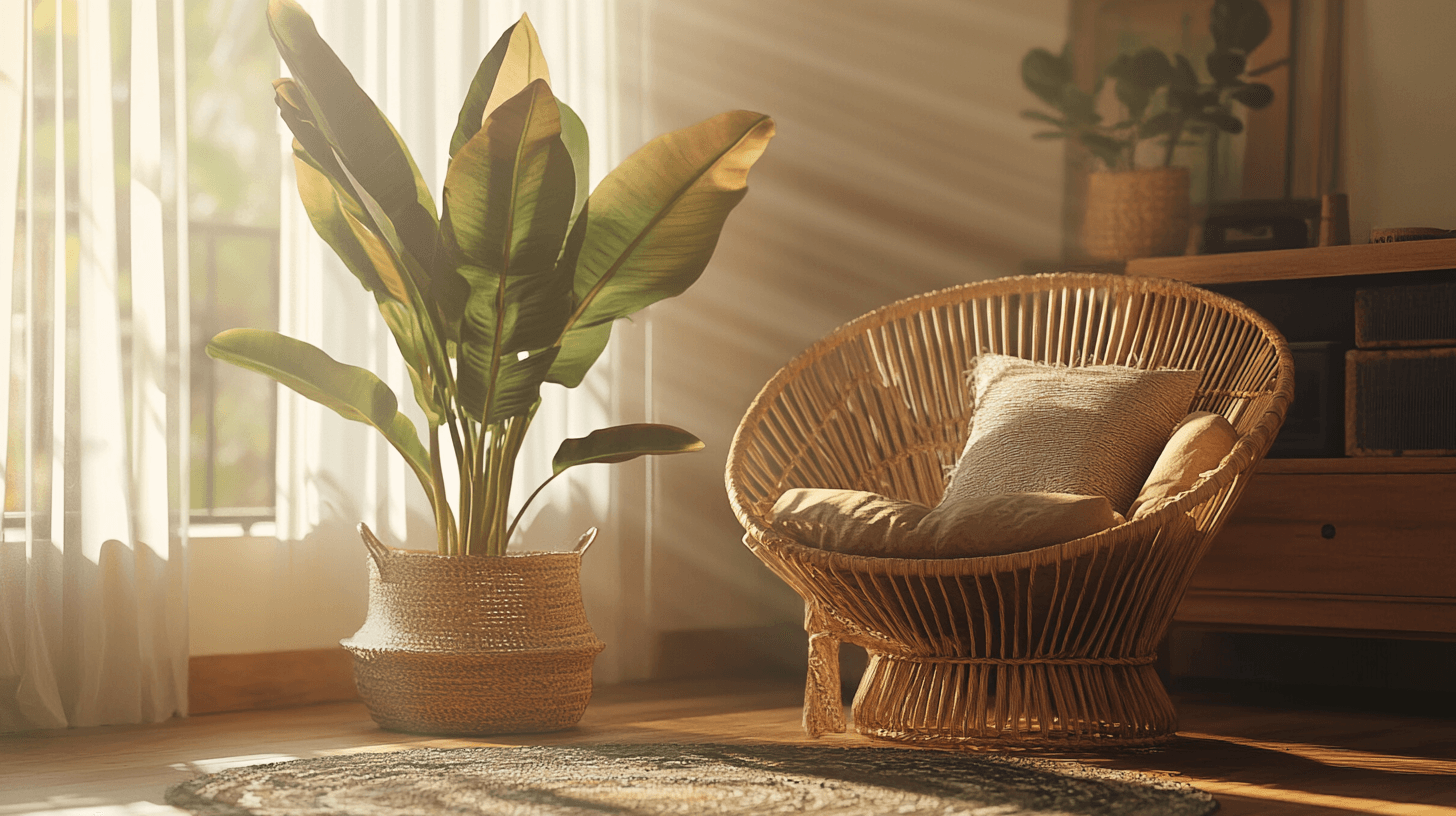 Plants and natural materials: Freshness and naturalness