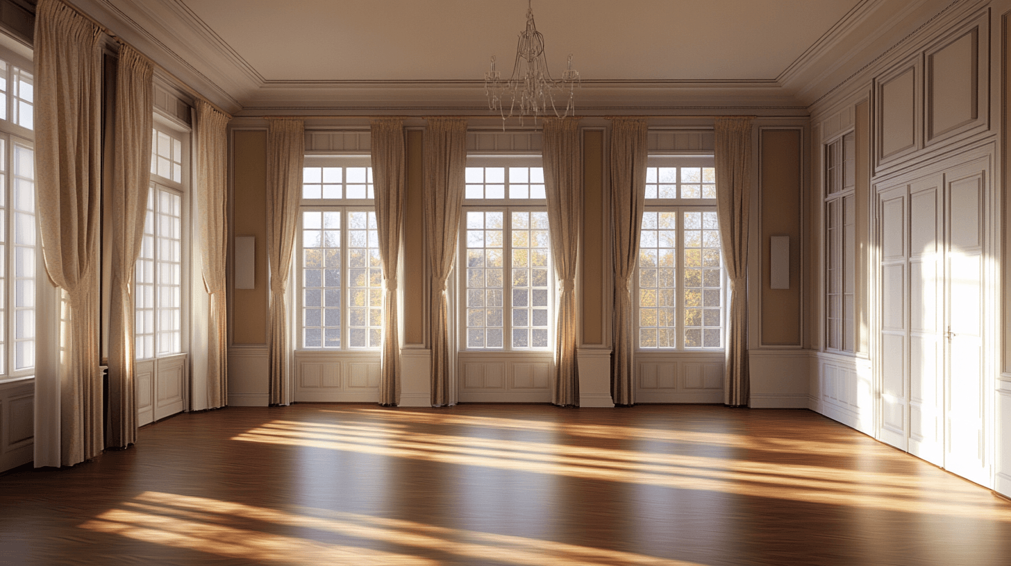 Color design and lighting in large rooms