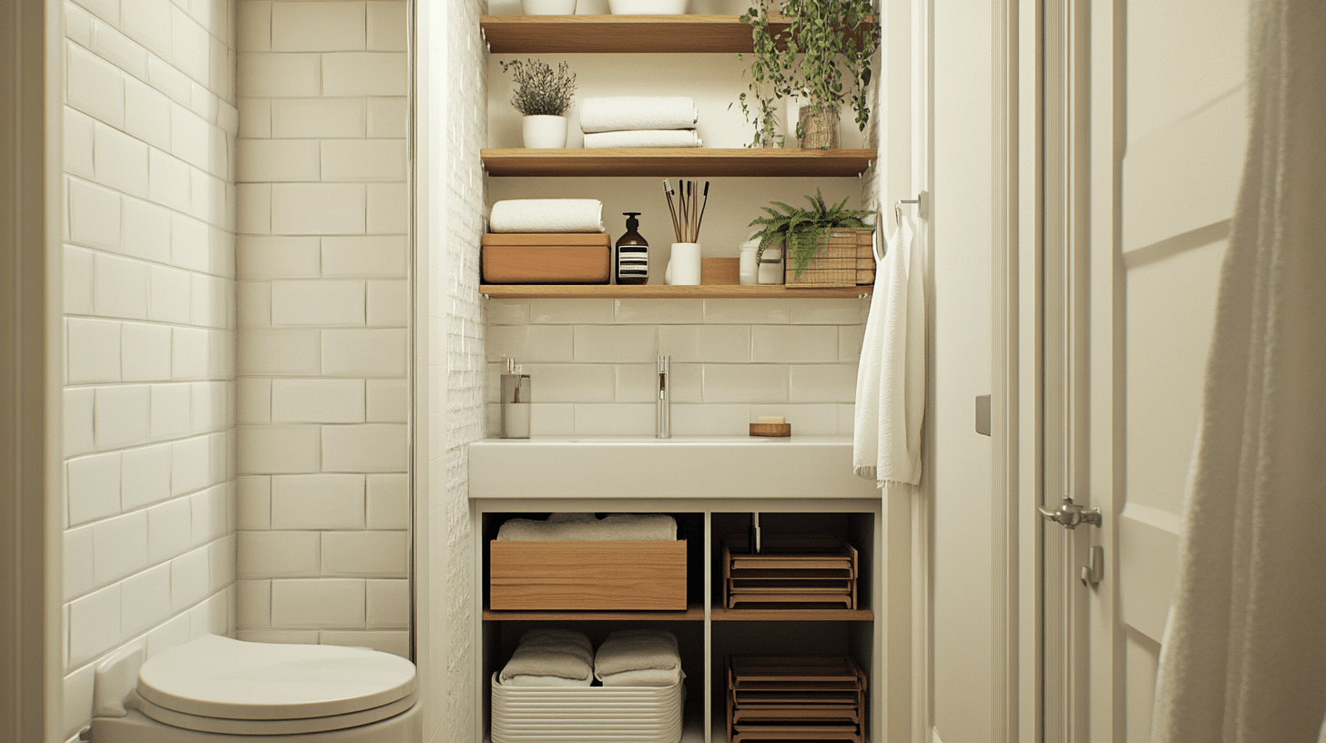 Creative storage solutions for small bathrooms