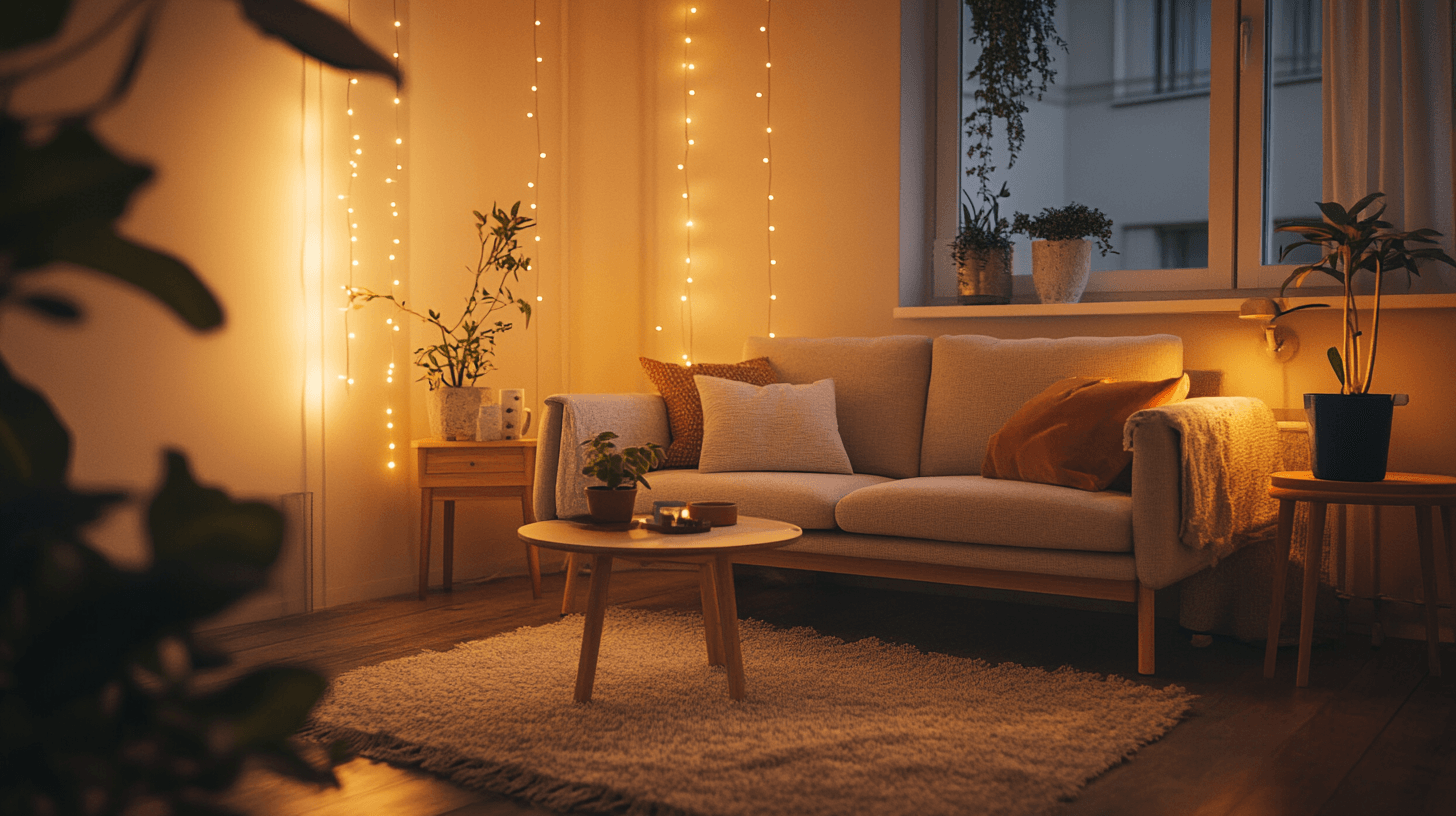 Living room in Hygge style: Minimalism meets coziness