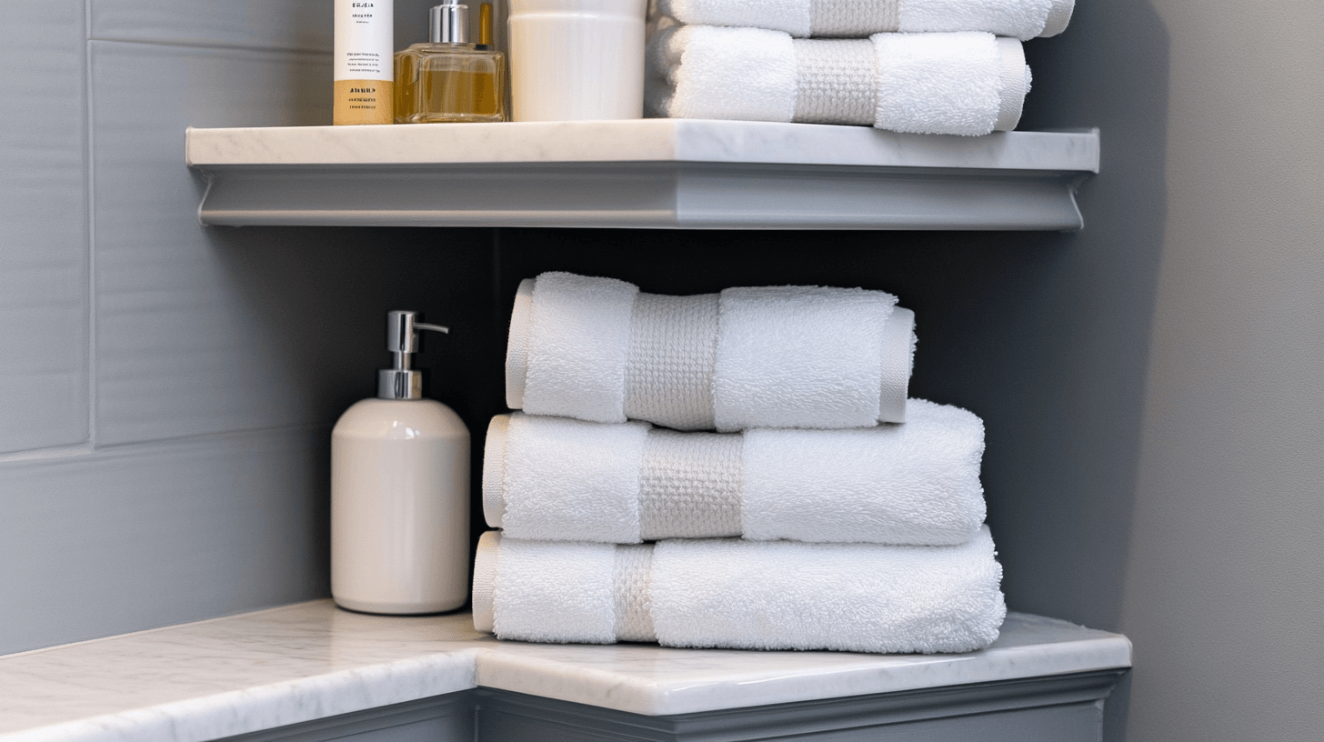 Corner shelves in the bathroom: Space-saving solutions for small spaces