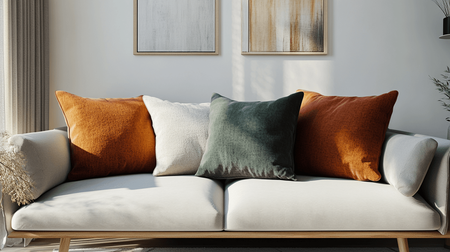 Pillow arrangements for different rooms