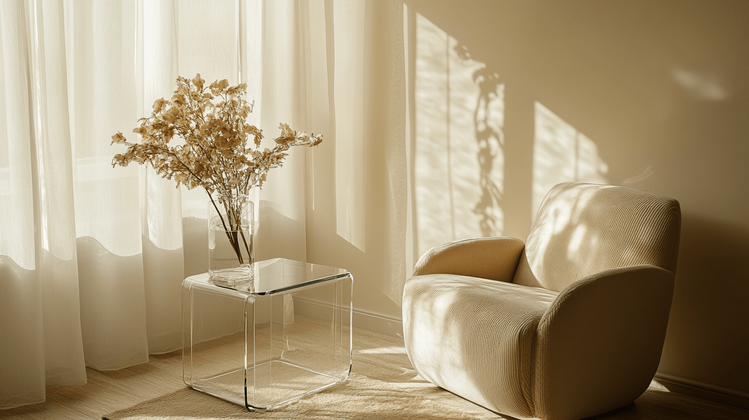 Stylish integration of glass tables into your home