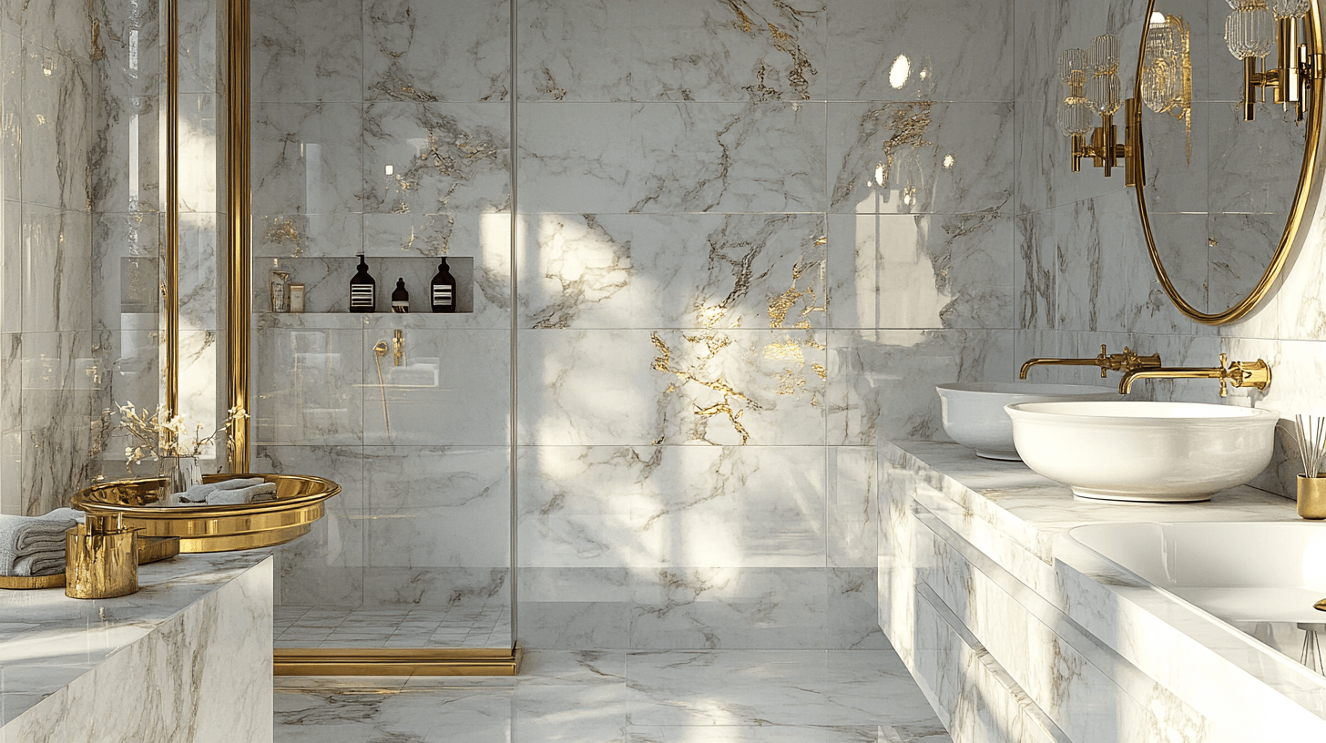 High-quality materials for a luxurious bathroom