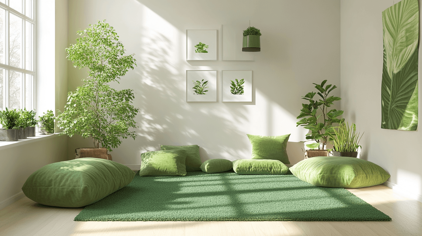 Green accents in the living room: Bringing freshness and nature into the home