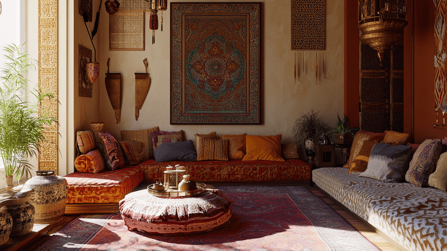 Living room with oriental elements: Exotic accents for your home