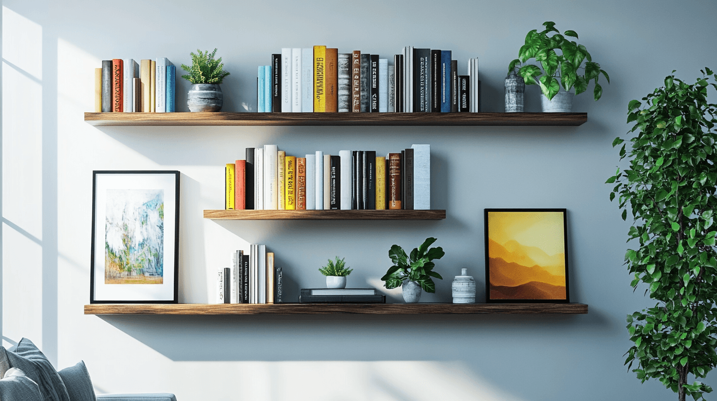 Wall shelves as decorative elements: Functionality meets style