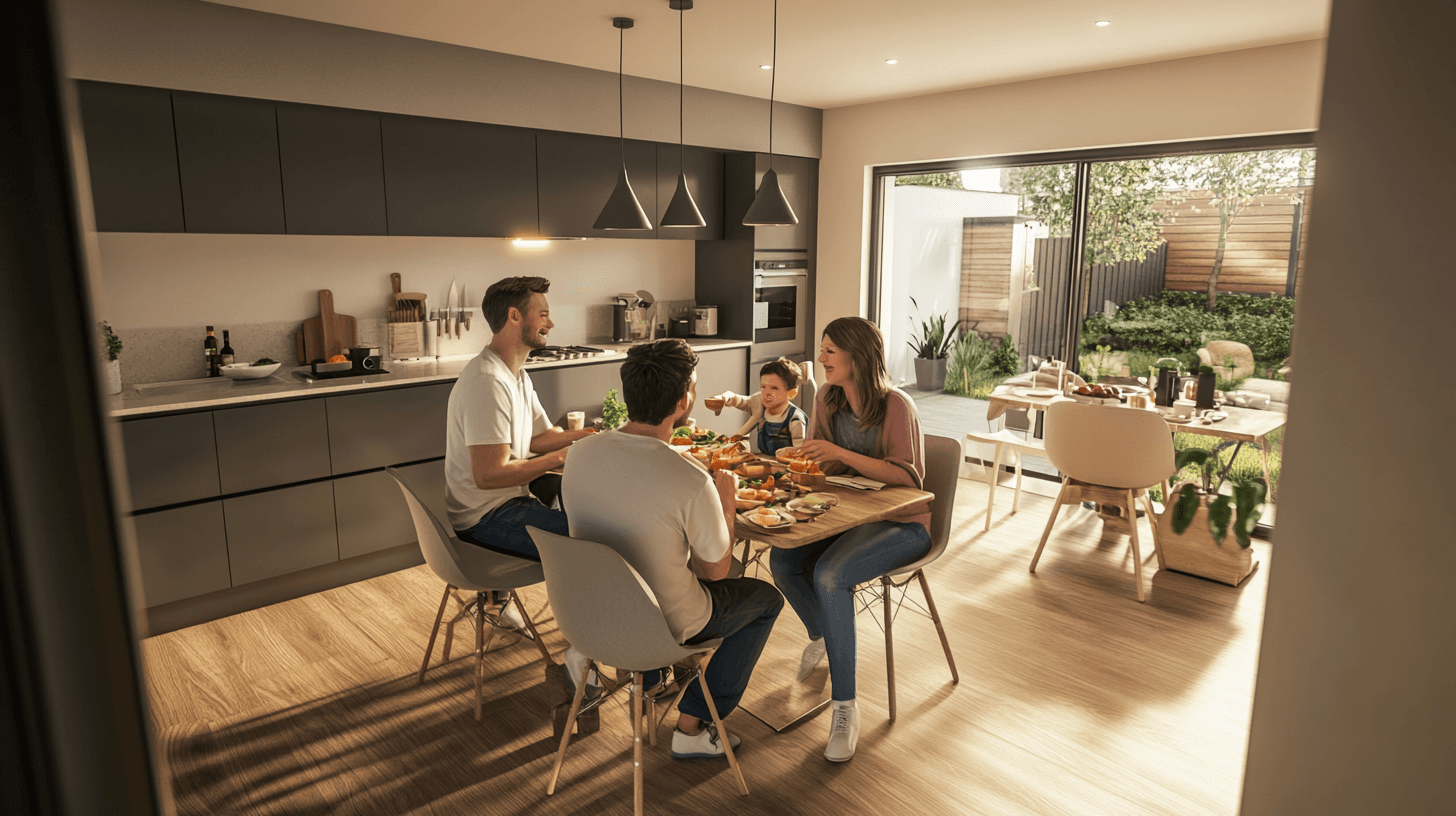 Advantages of a dining room with an open kitchen