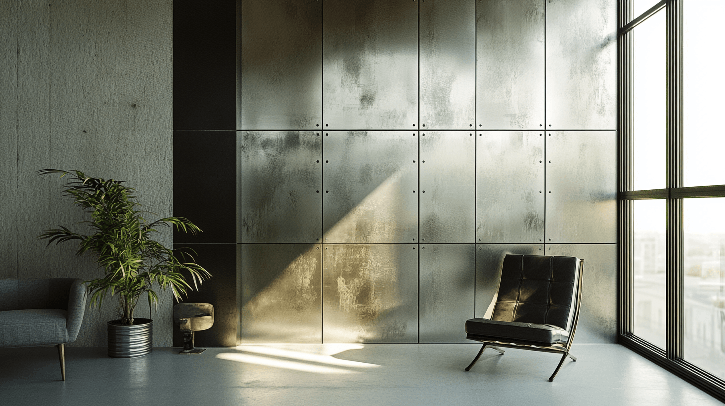 Wall design with zinc: A statement for any room
