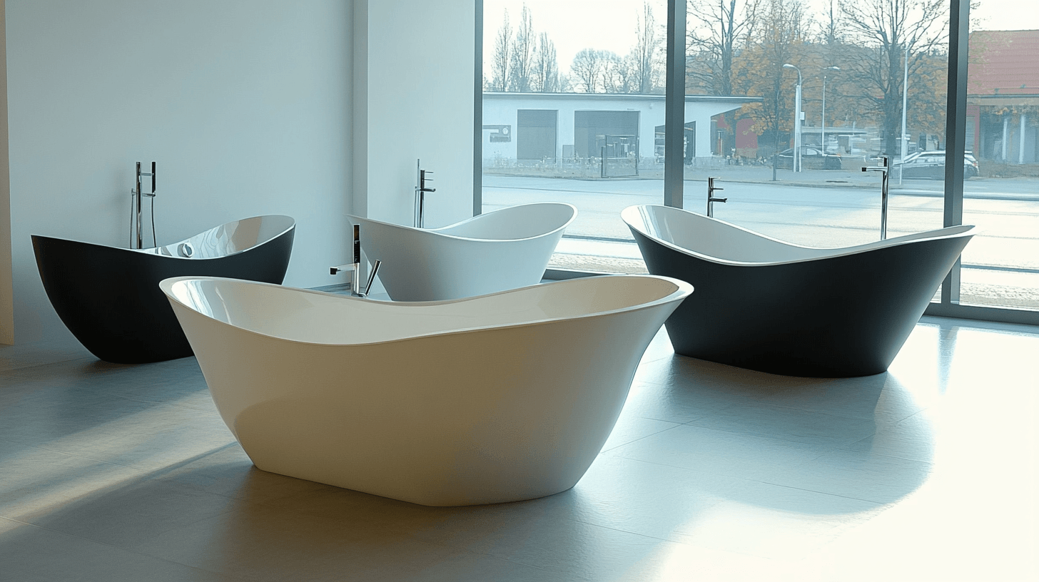 Design options for freestanding bathtubs