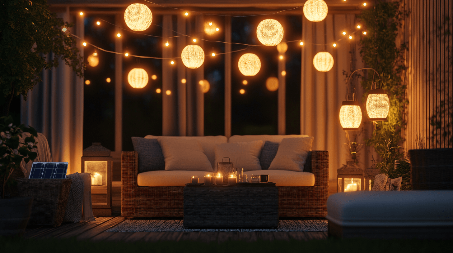Lighting ideas for atmospheric evenings