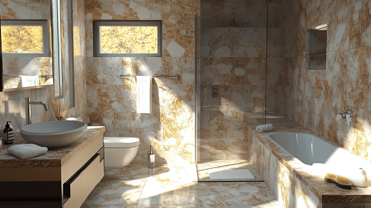 Design possibilities with natural stone in the bathroom