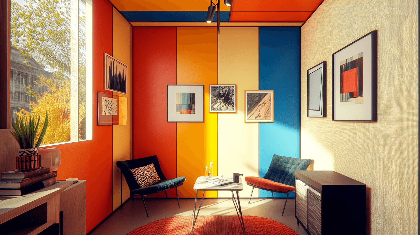 Adding color accents: Designing walls and ceilings