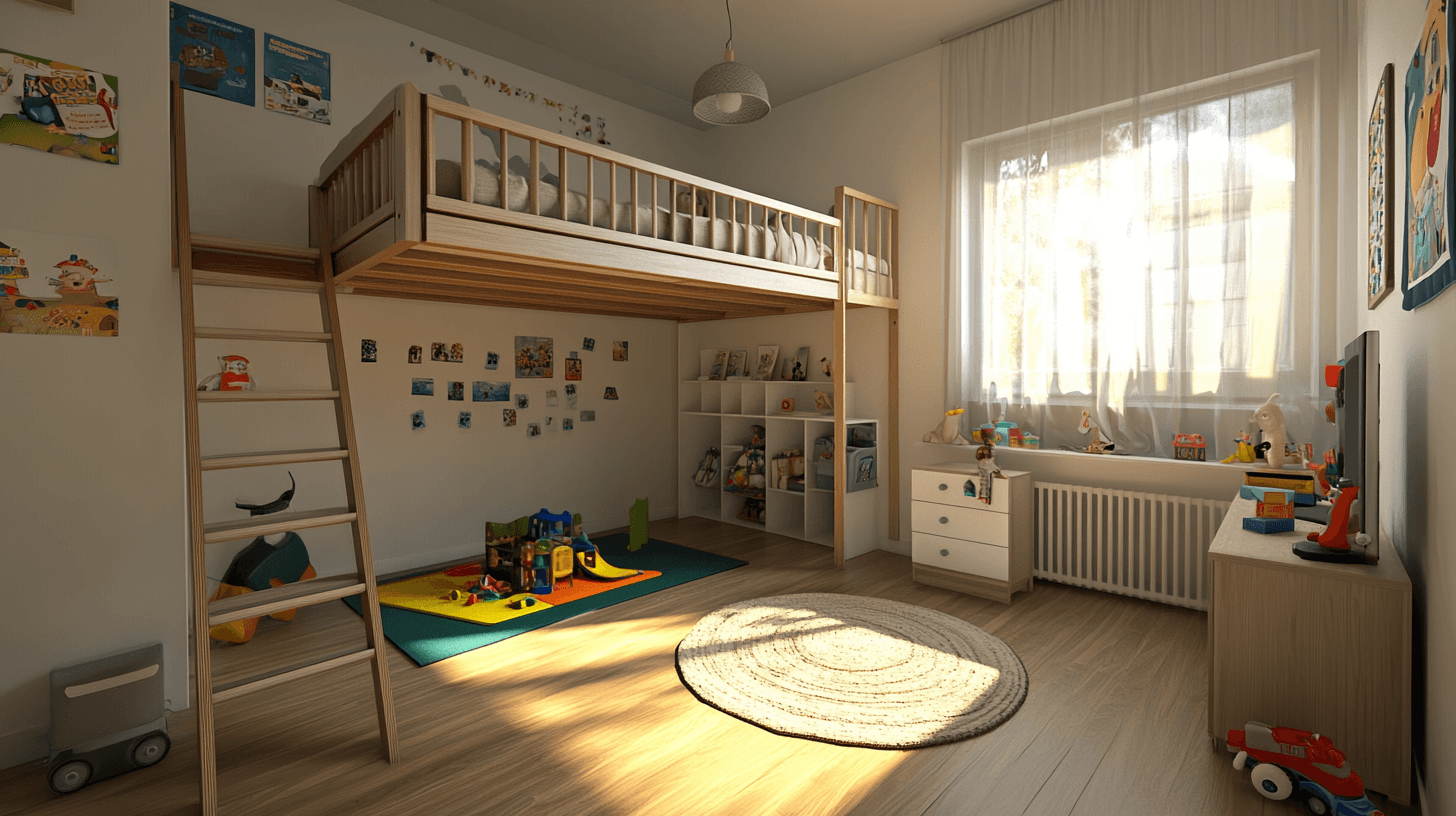 Advantages of a loft bed in the children's room
