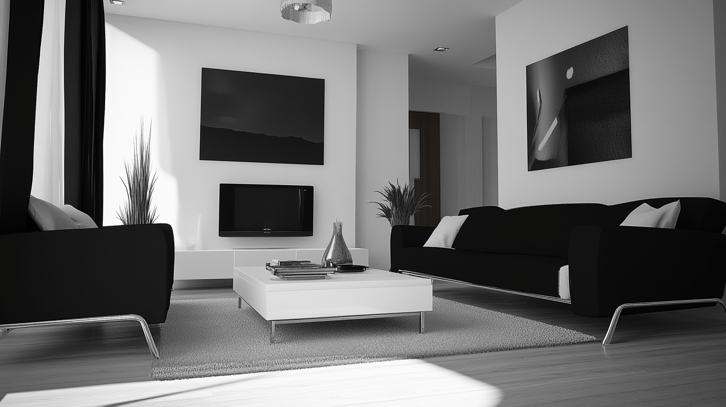 Set monochrome accents: How to achieve the look