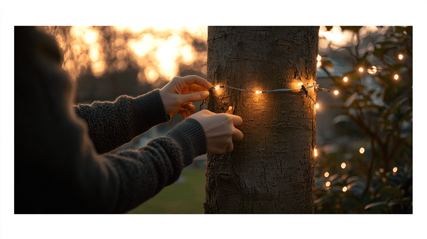 Installation tips for outdoor string lights