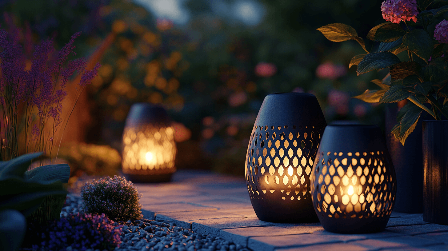 Lanterns as a stylish light source in the garden