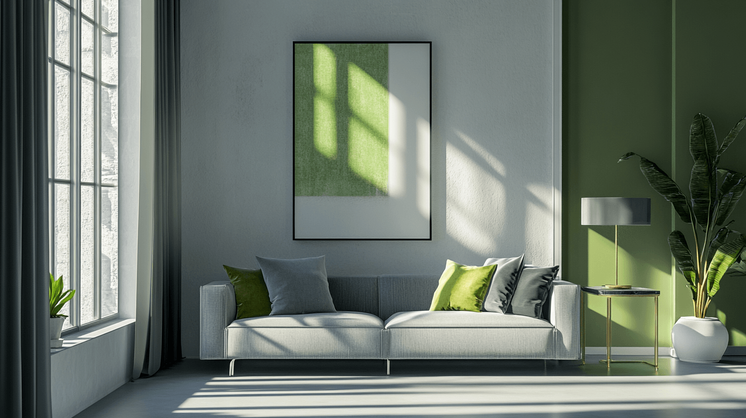 Living styles with gray and green: From modern to classic