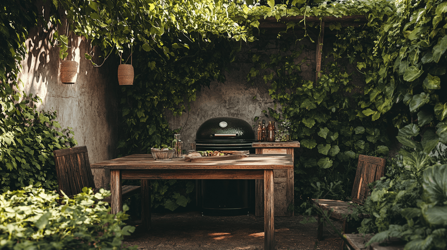 The rustic charm of a barbecue evening