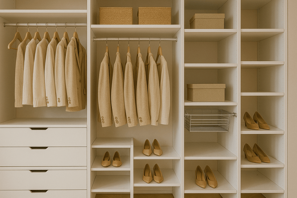 Clever storage solutions for every dressing room
