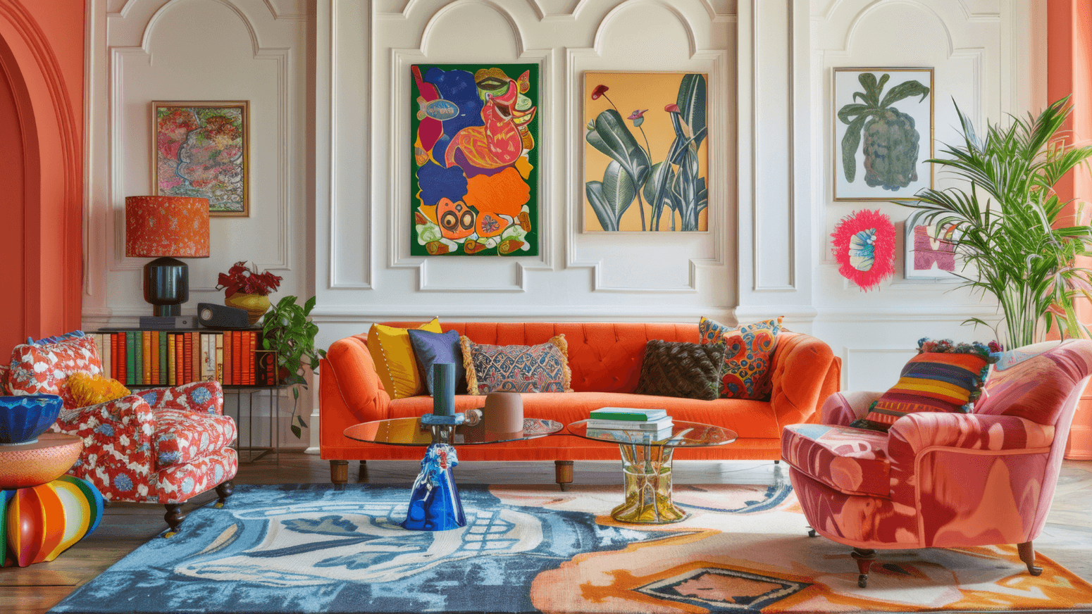 Colorful furniture for a vibrant home