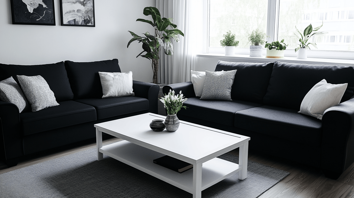 Furniture in Black and White: Setting Stylish Accents