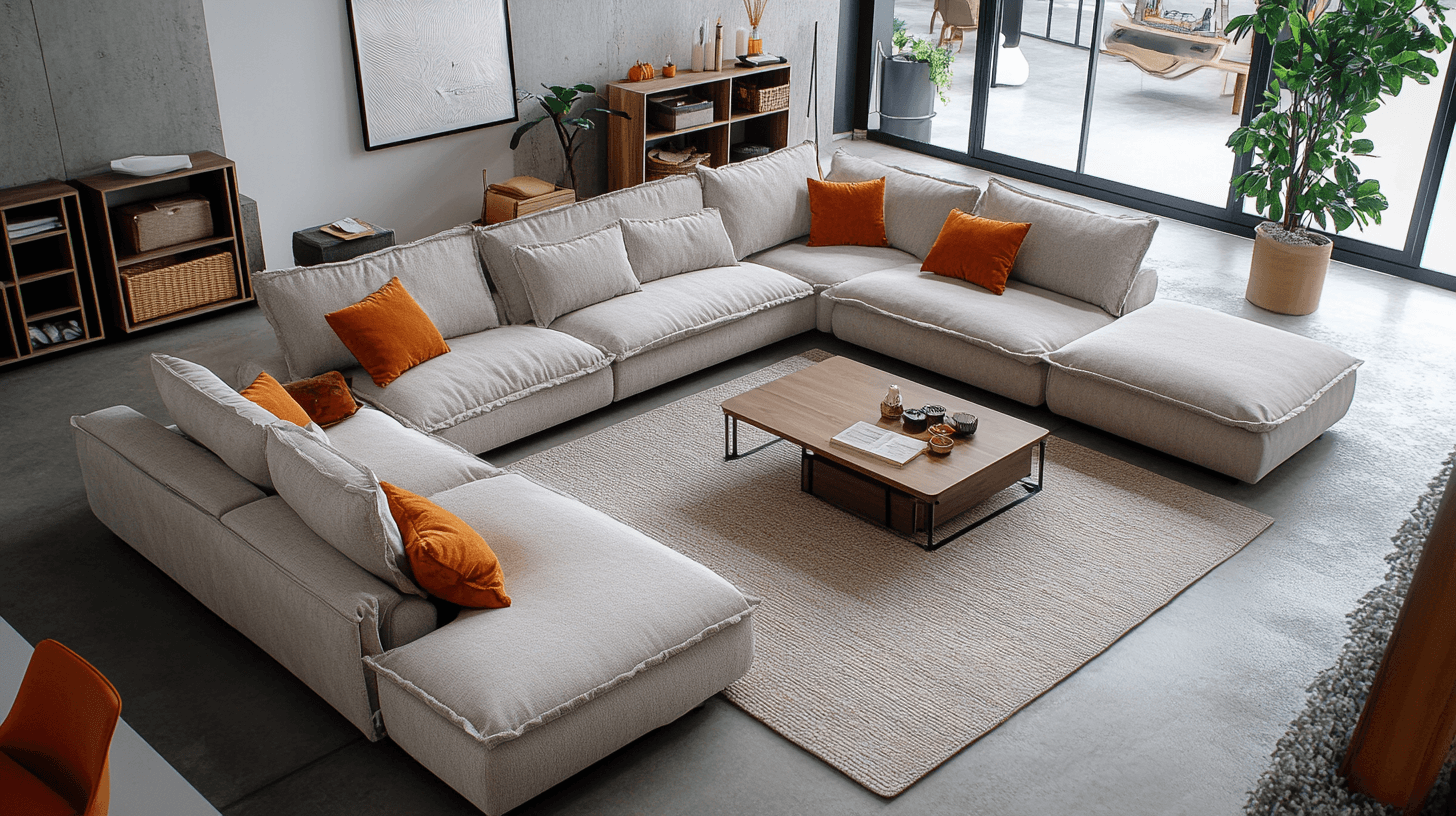 Practical furniture for the family living room