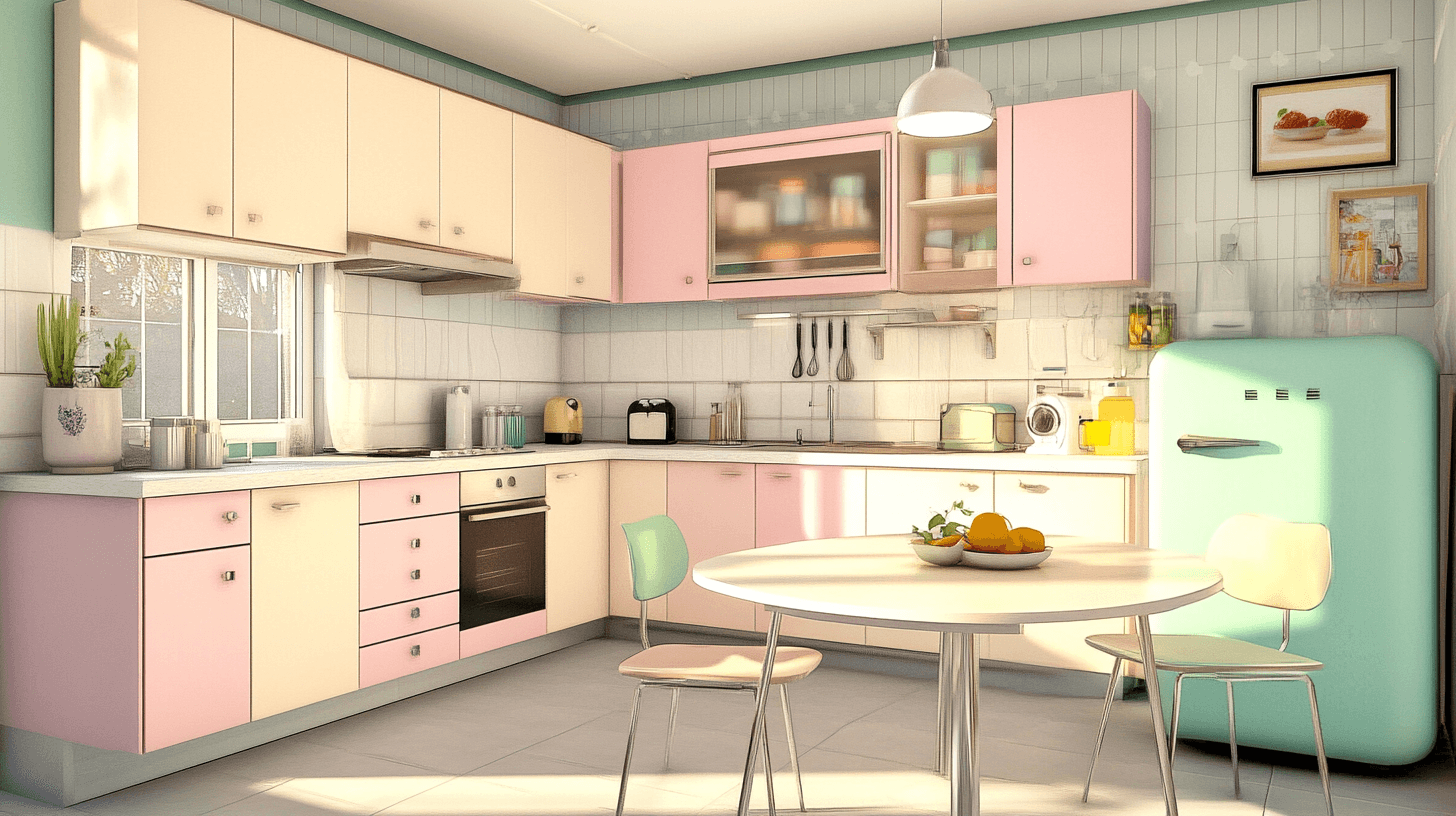 Pastel-colored kitchen furniture: Freshness and lightness in the kitchen