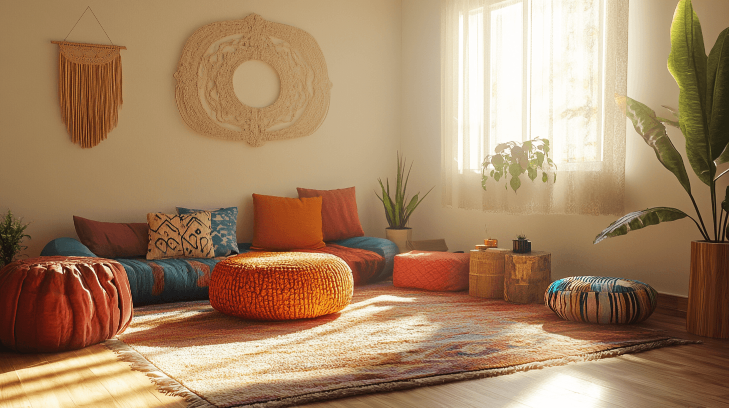 Home accessories in Boho style: Colorful and cozy
