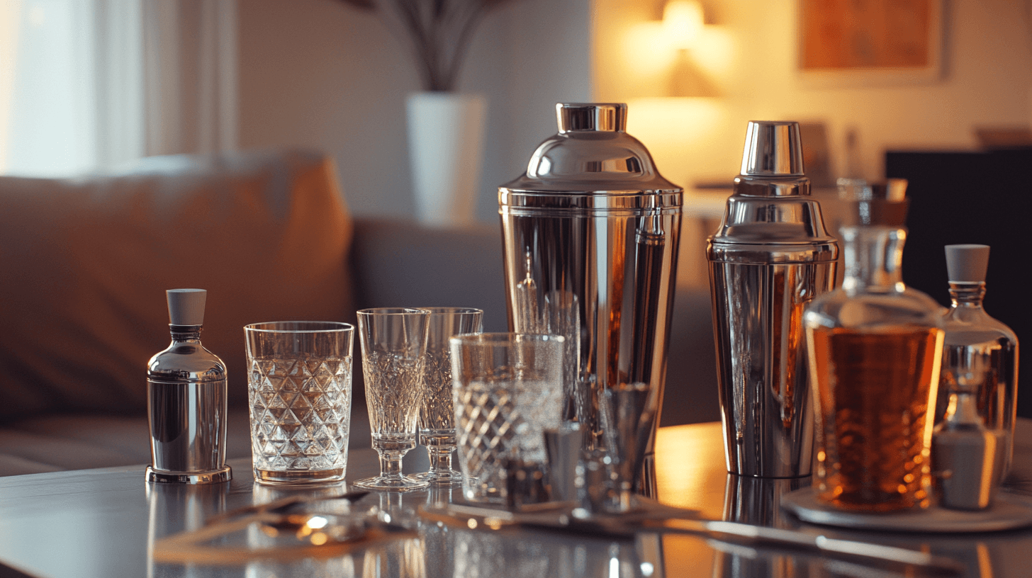 Drink accessories and supplies for your living room bar