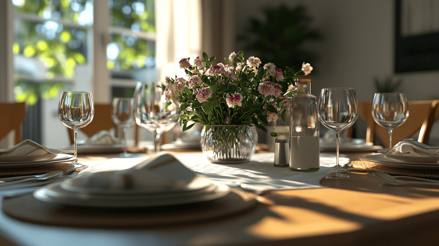 Fresh flowers as table decoration: This is how every meal becomes an experience