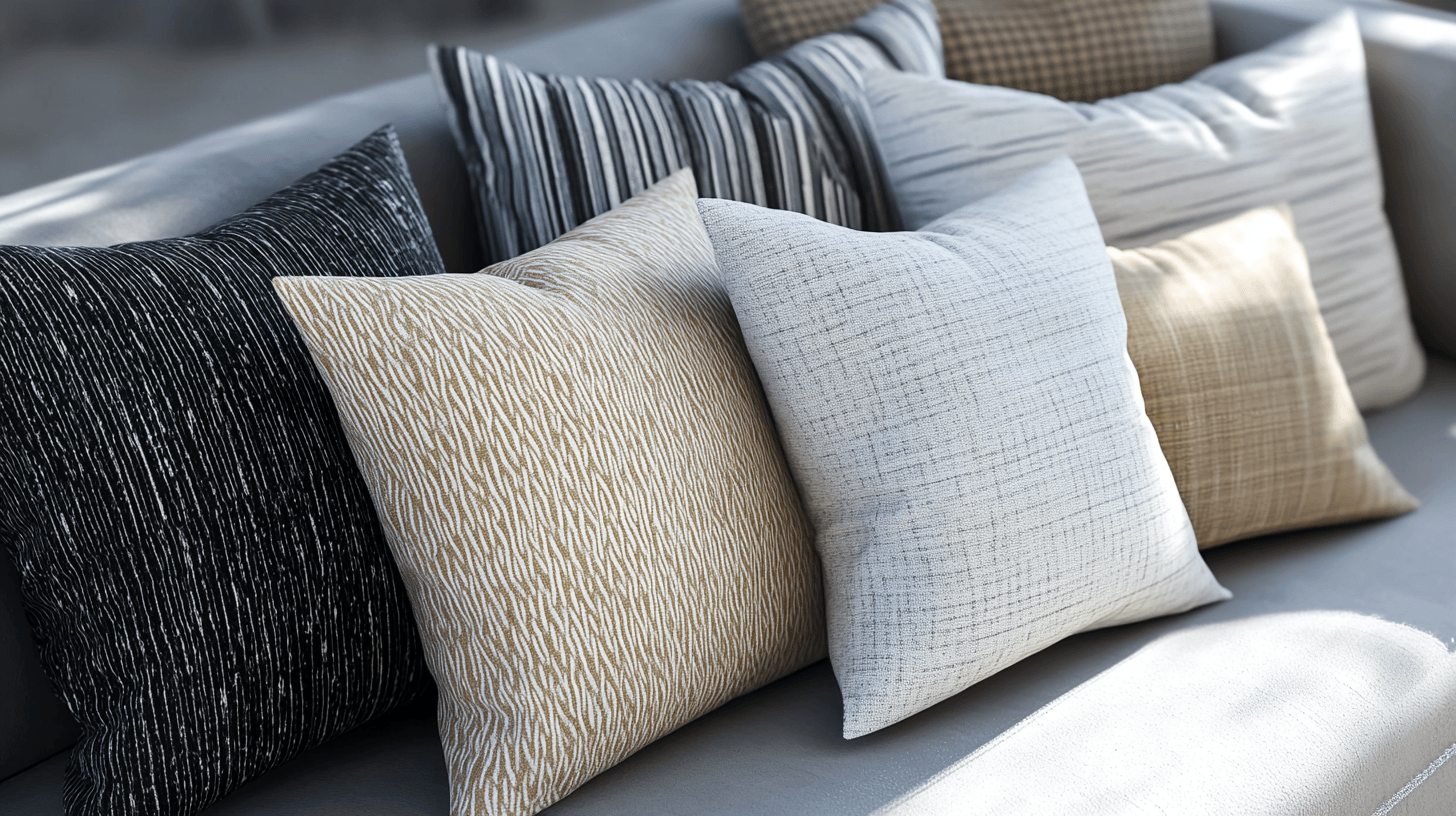 Materials and textures for cushions