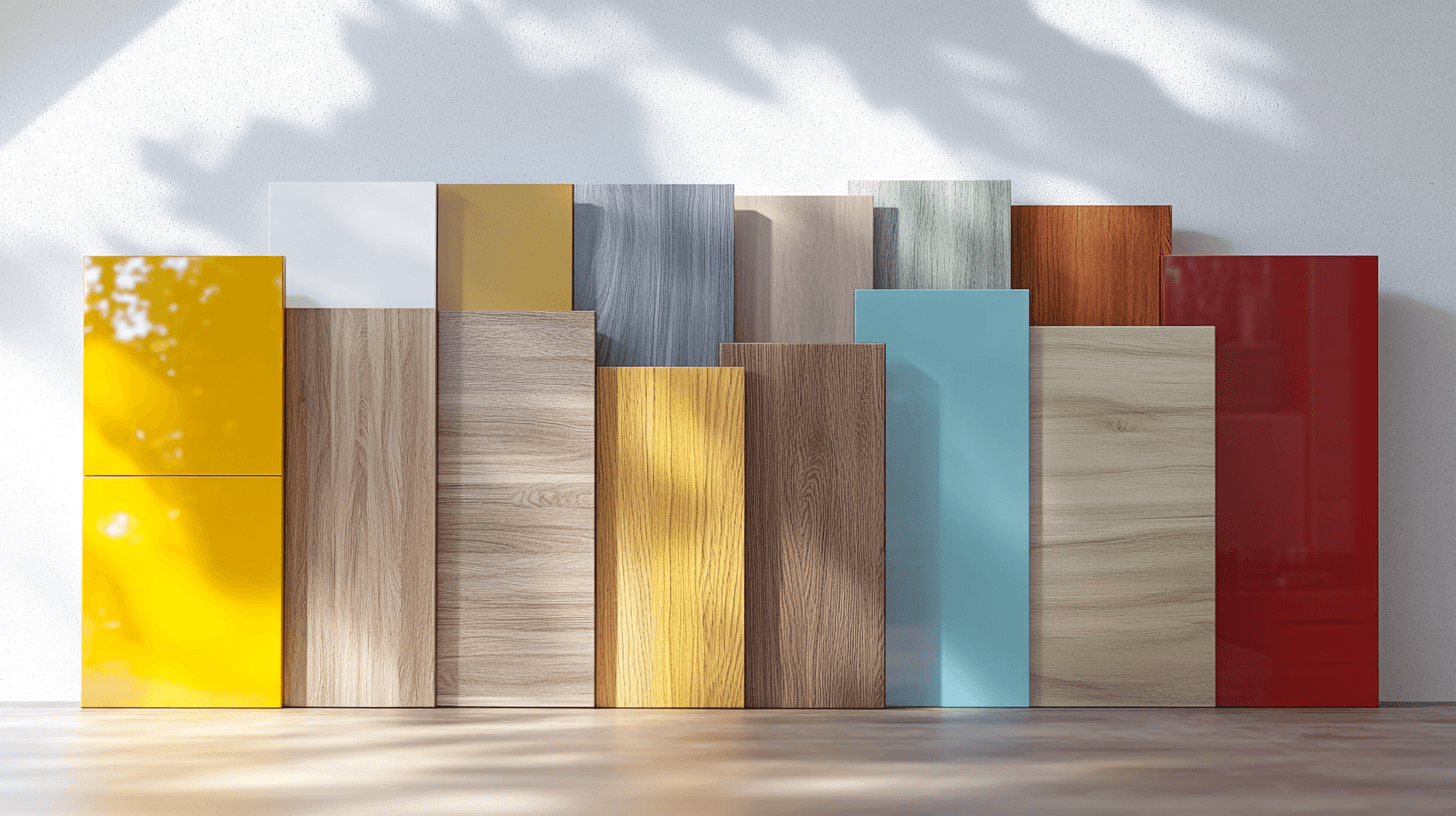Materials and surfaces for colorful kitchen fronts