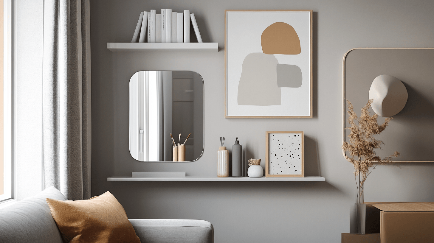 Space-saving decorations for small guest rooms