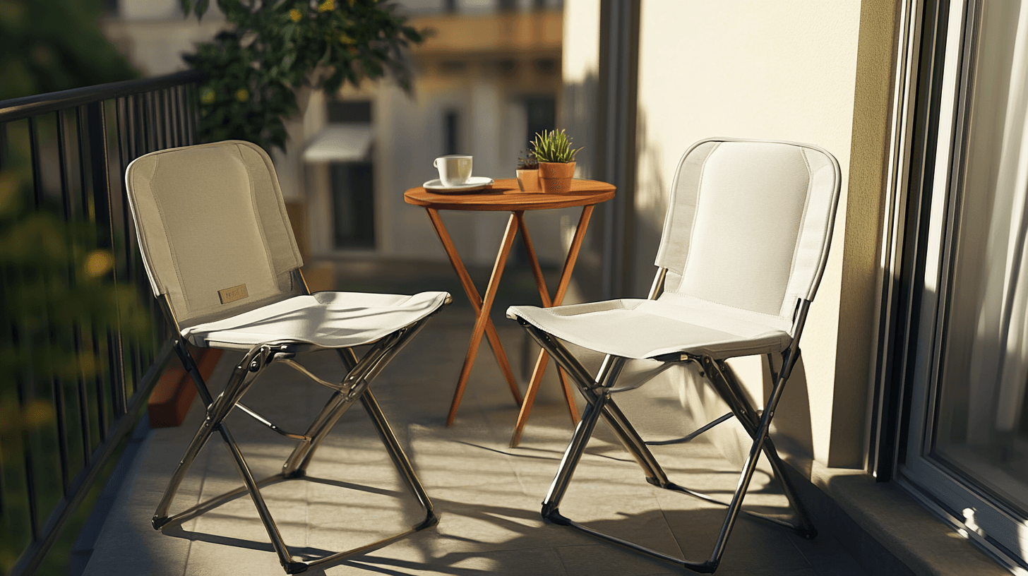 Compact furniture for small balconies