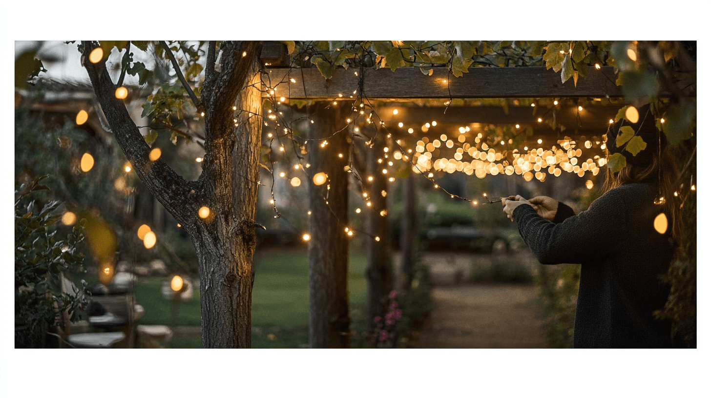 Tips for Installing String Lights in the Garden