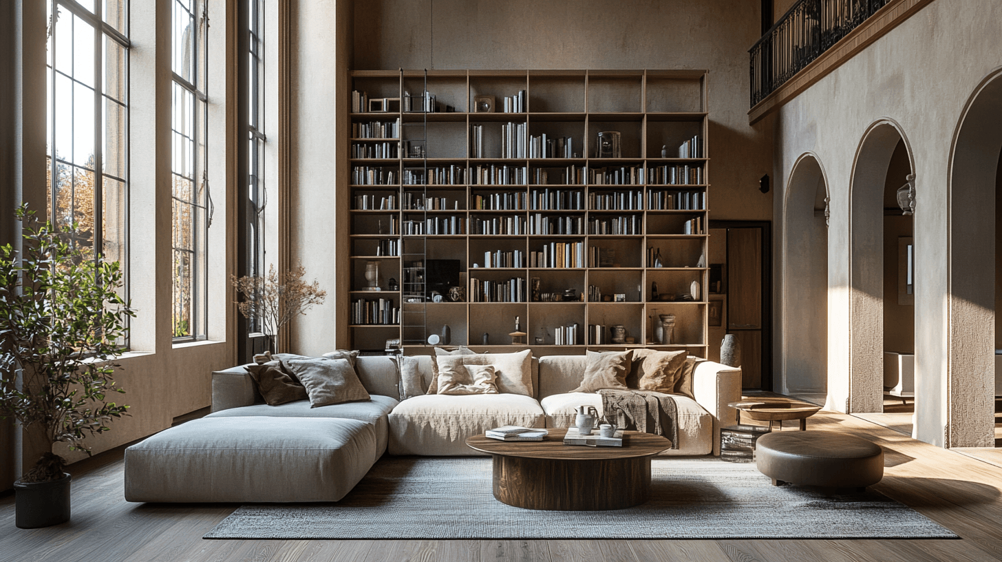 Furniture arrangements for high ceilings