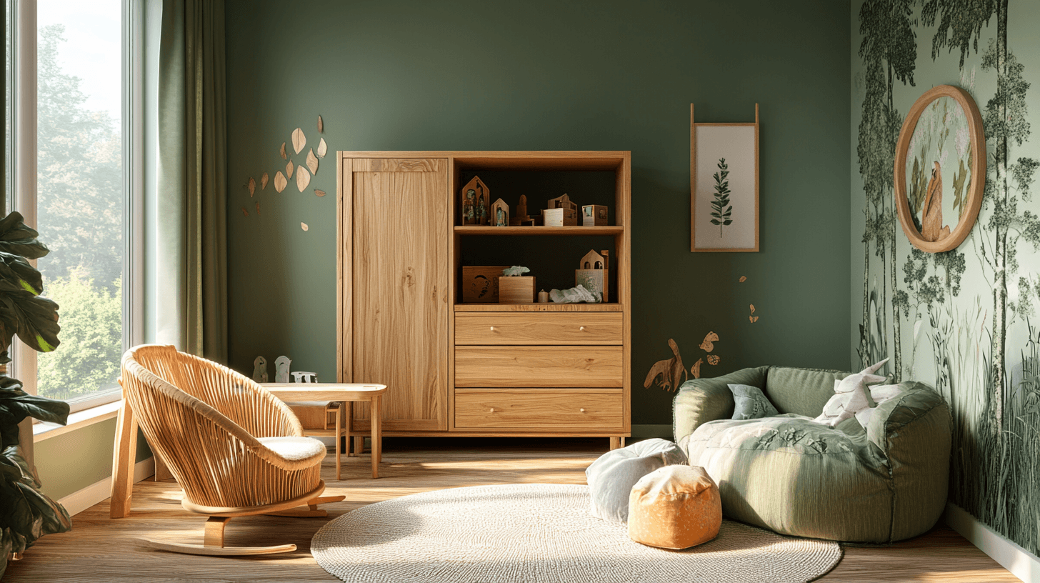 Furniture made of wood: The basis for the forest style