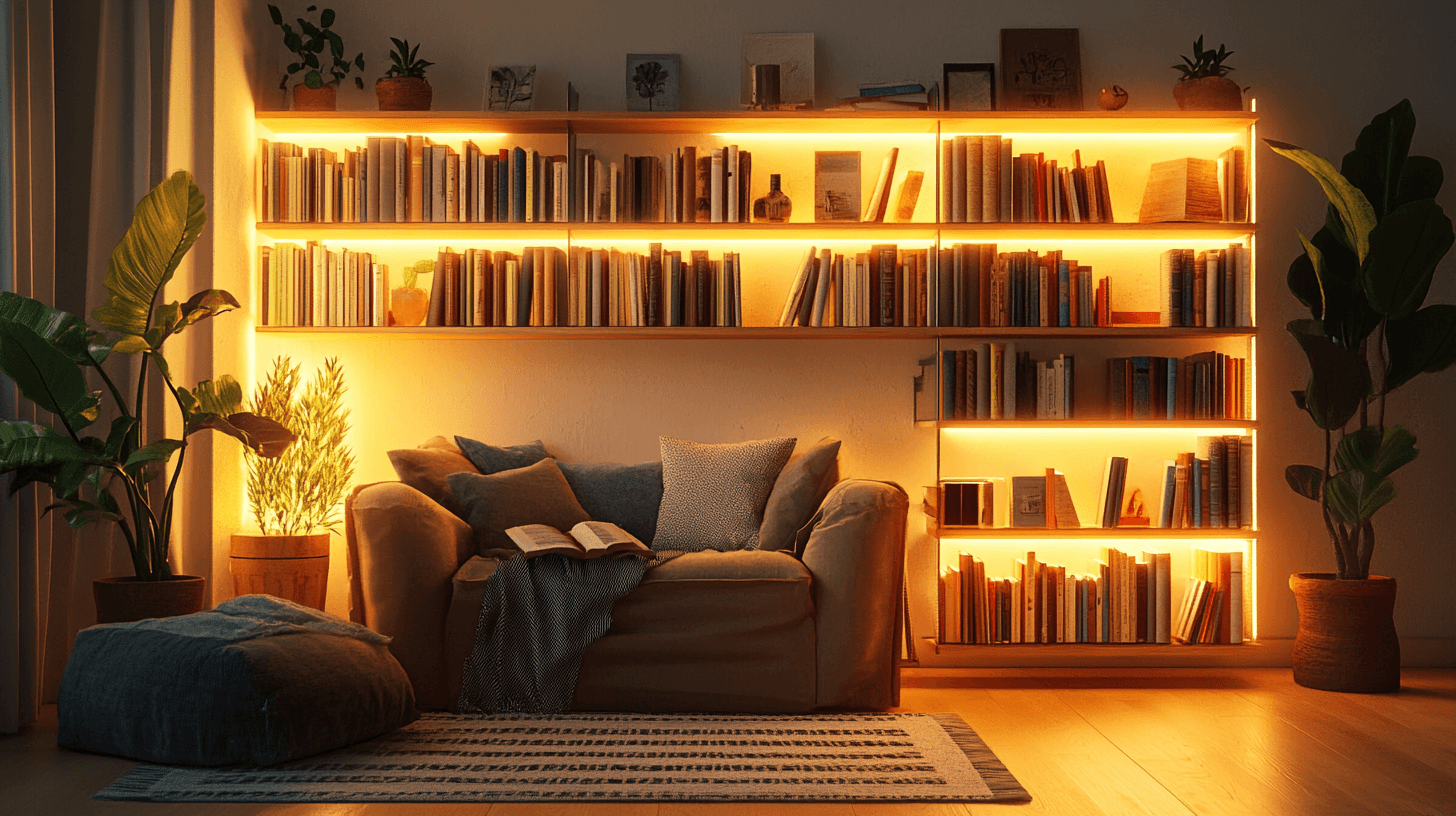 Library in the Living Room: Stylishly Staging Books