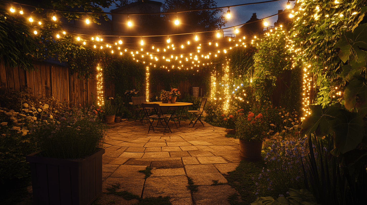 Outdoor string lights: Creating atmosphere