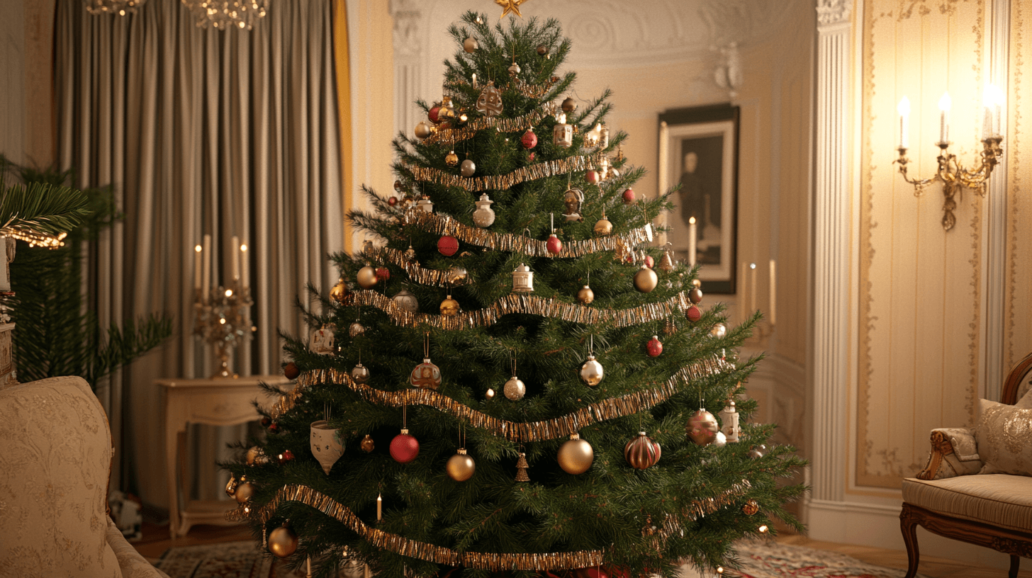 Traditional Christmas tree decorations