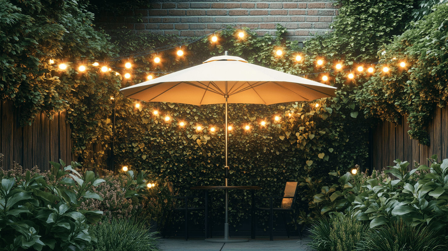 Sun protection and lighting for your outdoor office