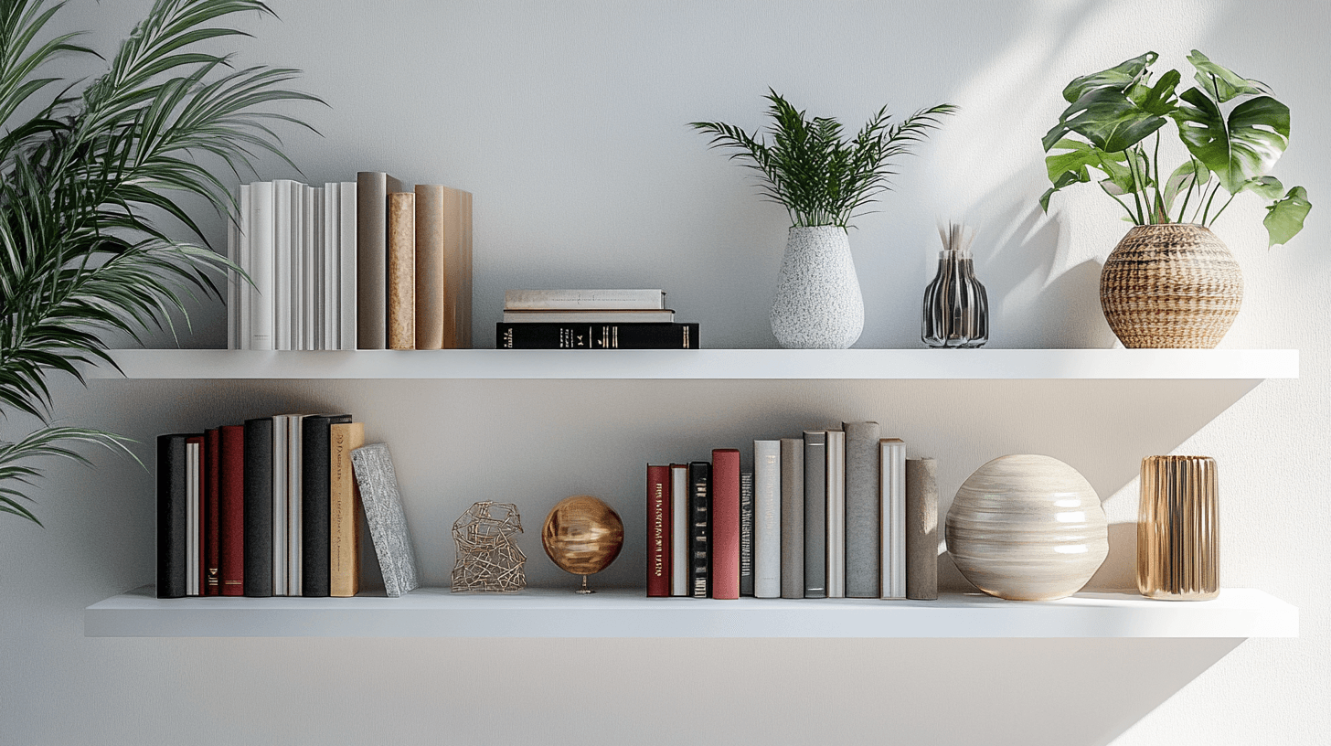 Set decorative objects and personal accents