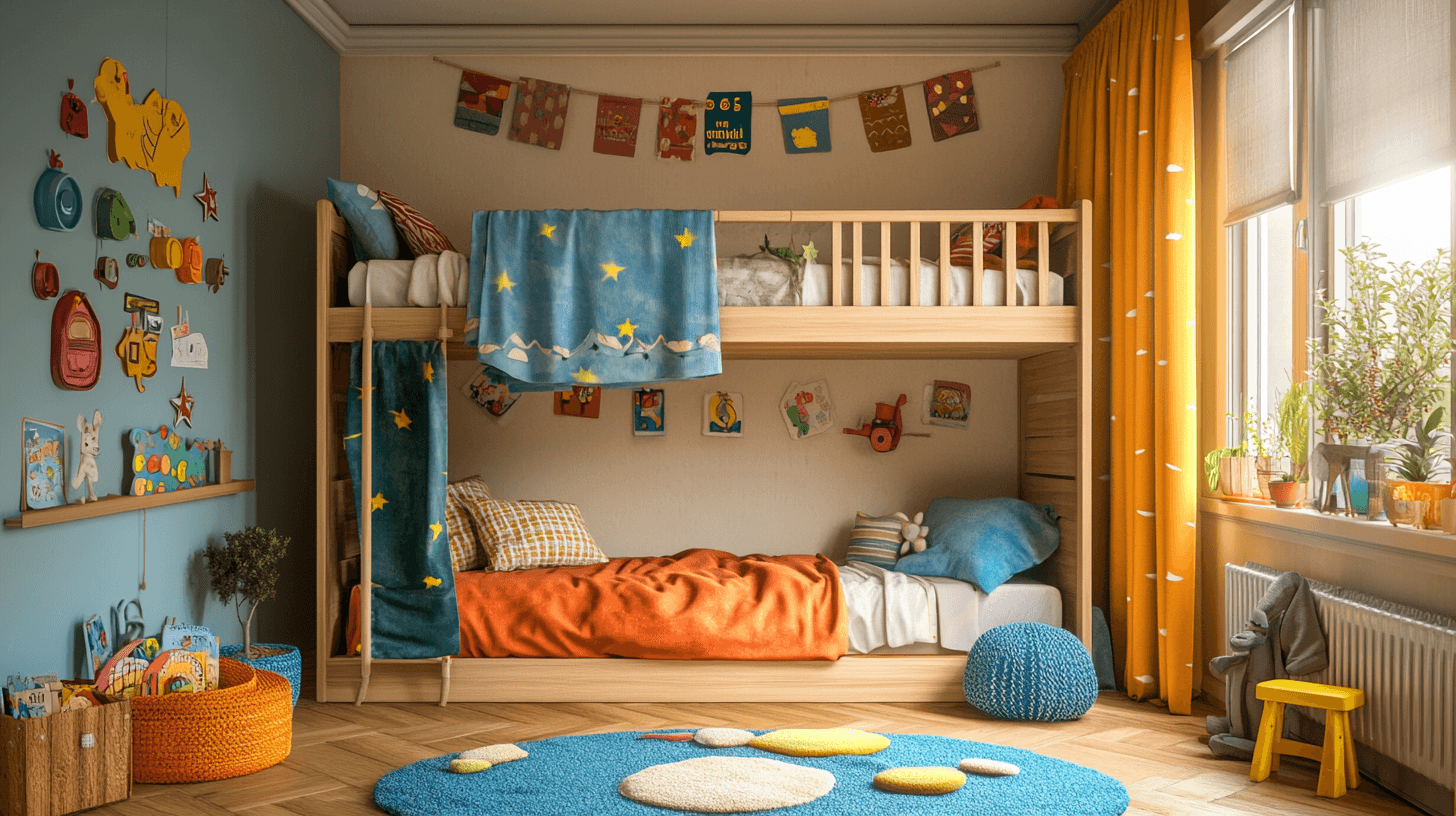 Sleeping at lofty heights: Bunk beds for siblings