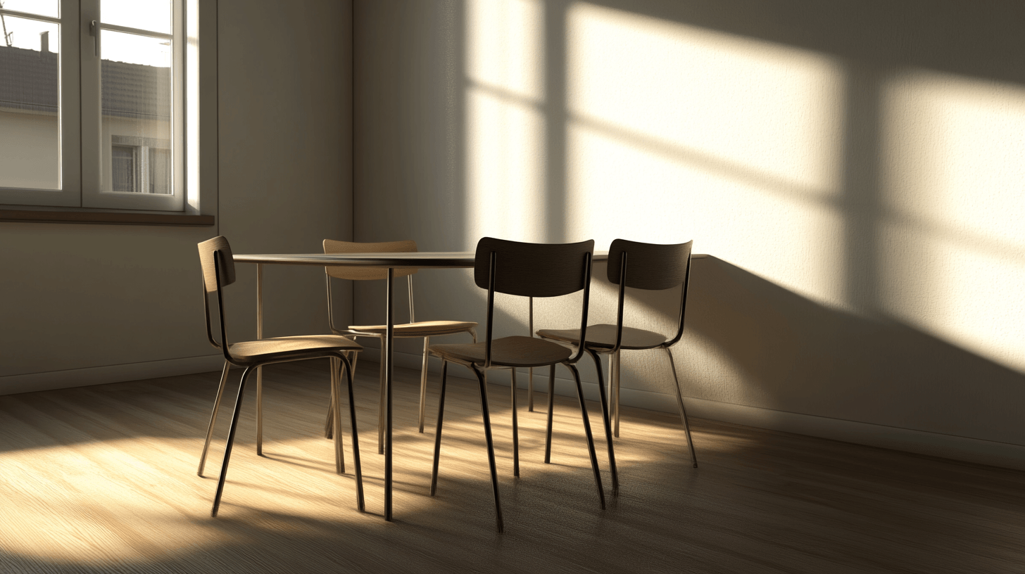 Minimalist furniture for the dining room