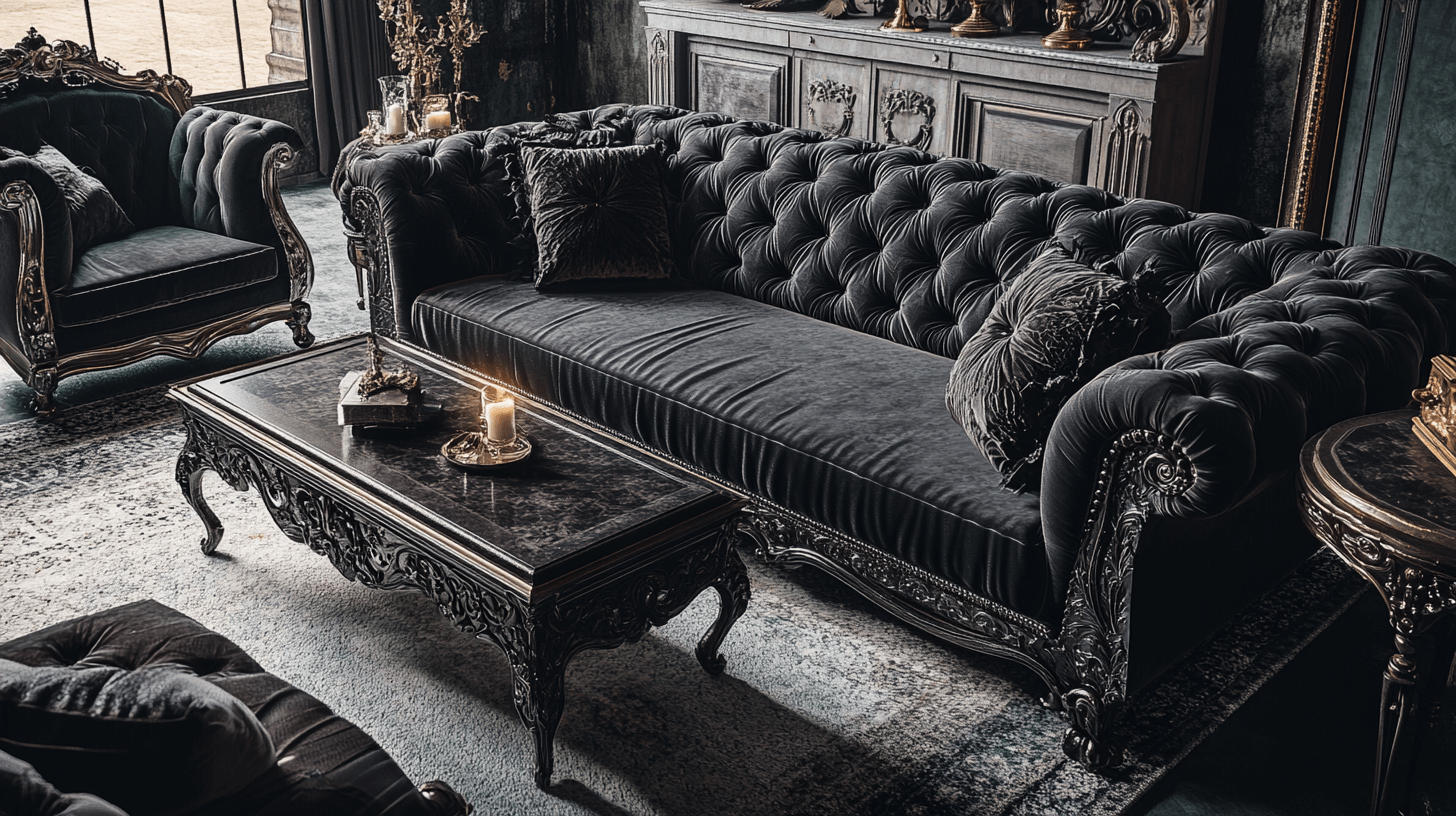 Furniture in Gothic Chic Style: Dark and Opulent