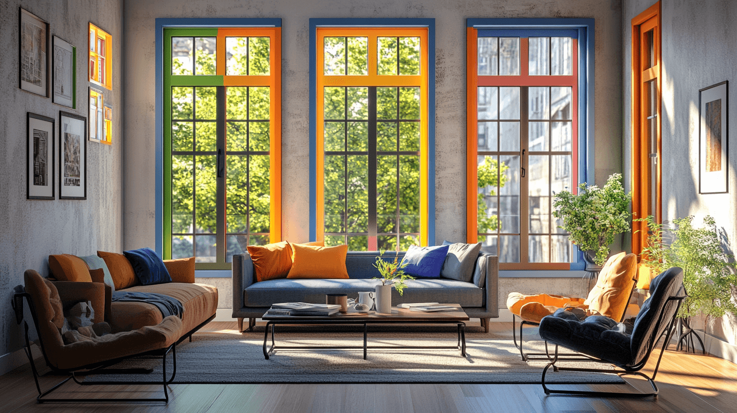 Colored window frames: Subtle accents for more individuality